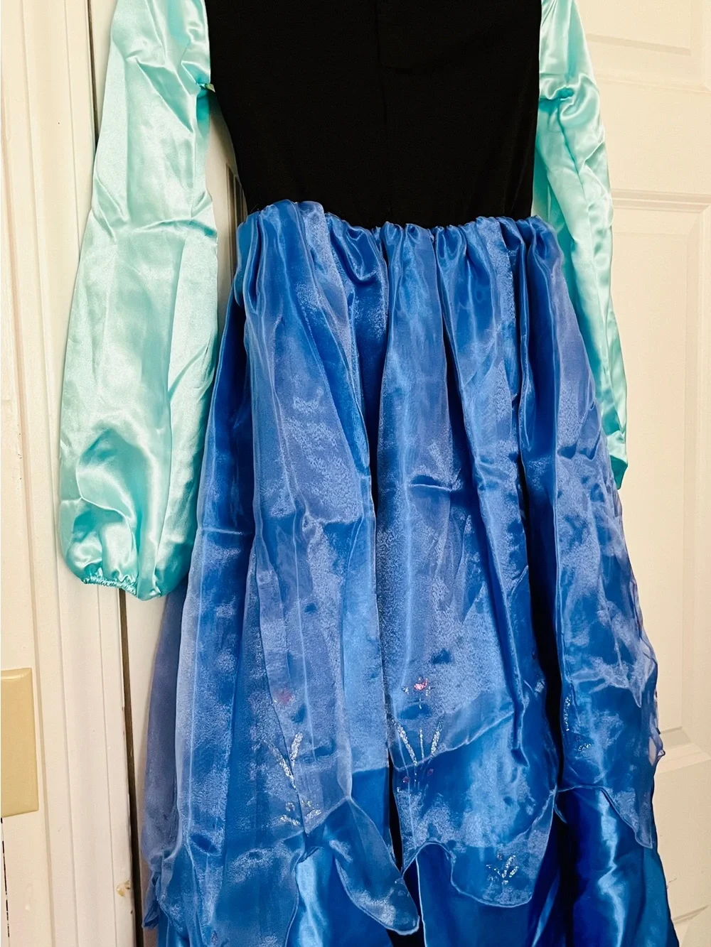 Disney Store Princess Costume Dress Anna Two Piece Cape & Dress Costume Set